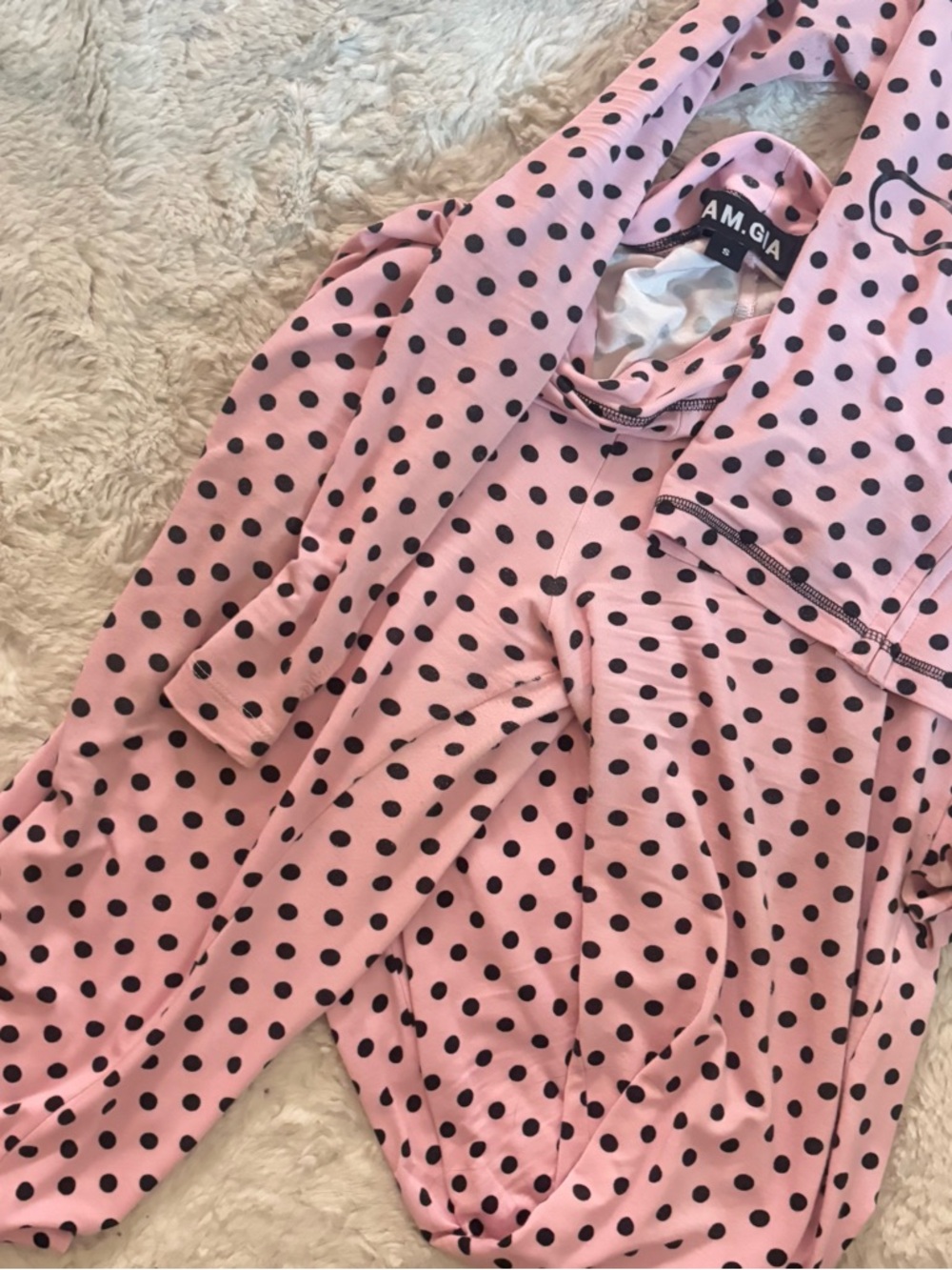 I.AM.GIA pink polka dot set - Picture 4 of 5
